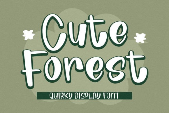 Discovering Cute Forest: A Quirky Display Font for Editorial Design