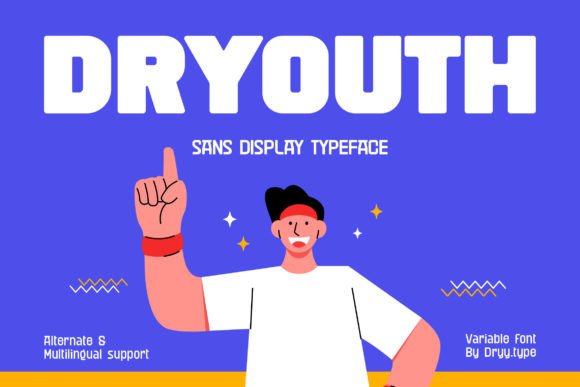 Dryouth: A Playful Display Font for Editorial Design