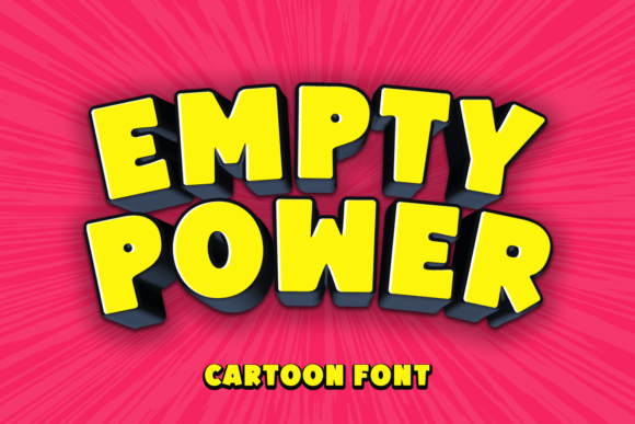 Empty Power: The Bold Display Font for Handmade Brands