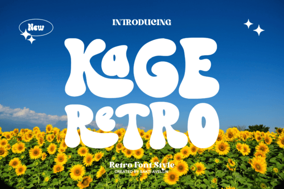 Kage Retro: The Fun Display Font for Bold Branding