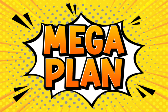 Mega Plan: A Bold Display Typeface for Standout Brand Identity
