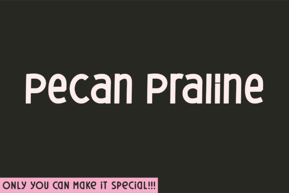 Pecan Praline: A Handwritten Display Font for Editorial Storytelling