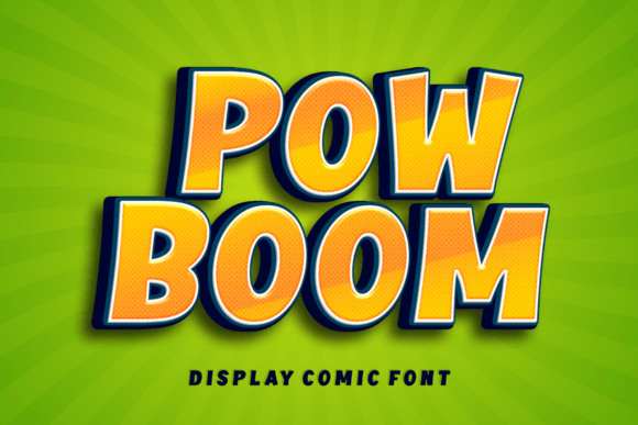 Pow Boom: The Bold Display Font That Elevates Digital Branding