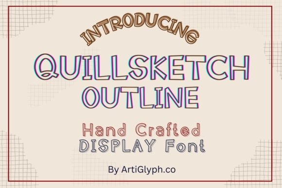 Quillsketch Outline: The Creative Typeface for Modern Small Business Branding