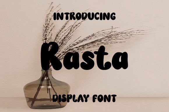 Rasta: A Thick Handwriting Display Font for Bold Branding