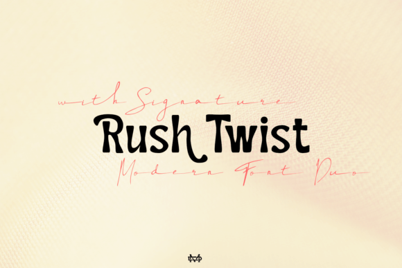 Rush Twist: The Perfect Display Font for Handmade Products