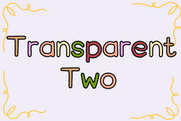 Transparent Two: The Simple Display Typeface for Polished Branding