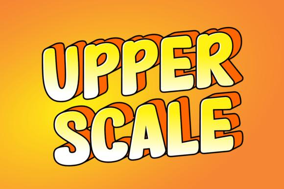 Upper Scale: A Bold Display Typeface for Modern Branding